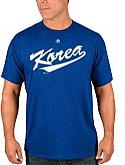 Korea Baseball Majestic 2017 World Baseball Classic Wordmark T-Shirt Royal,baseball caps,new era cap wholesale,wholesale hats